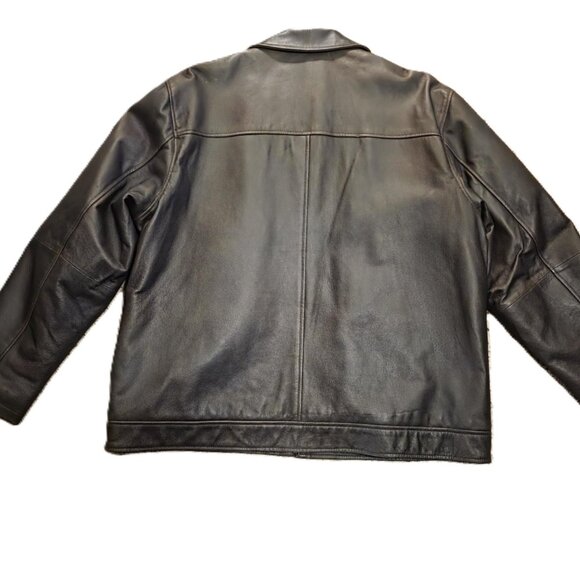 Vintage WILSONS Leather M. Julian Men's XXL Jacket Brown Quilt Lined EUC - Picture 3 of 13